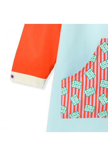 KiETLA ICONIK pončo s UV ochranou - Good Vibes (2-4 roky)