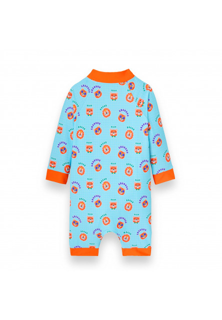 KiETLA ICONIK plavkový overal s UV ochranou - ChaCha Pop (18-24 mesiacov)