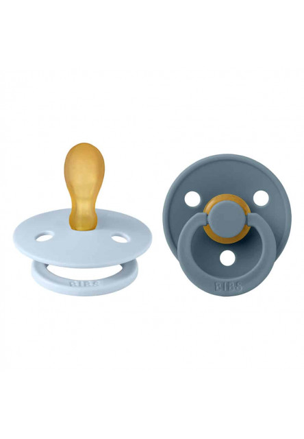 BIBS Colour symetrické cumlíky z prírodného kaučuku 2 ks - veľkosť 2 (Sage Nočný / Cloud Nočný)