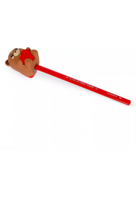 Strúhadlo Legami - Light-Up Pen. Sharpener Cont. - Sharpening Is Magic - Teddy Bear