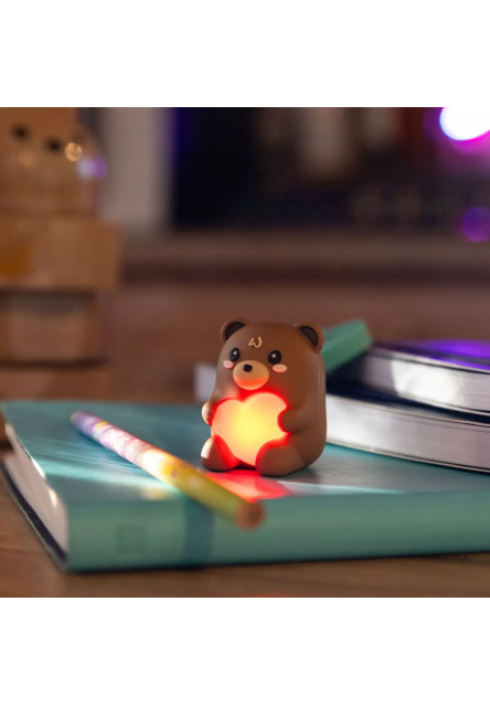 Strúhadlo Legami - Light-Up Pen. Sharpener Cont. - Sharpening Is Magic - Teddy Bear