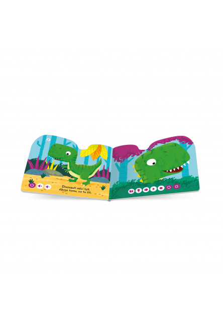 KČ Minikniha s výsekem - Dinosaurus