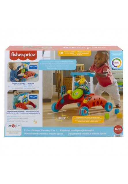 Fisher Price obojstranné chodítko steady speed  CZ/SK/ENG/HU/PL