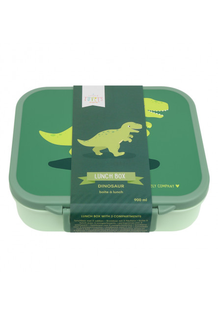A Little Lovely Company – škatuľka na desiatu s priehradkami – dinosaurus