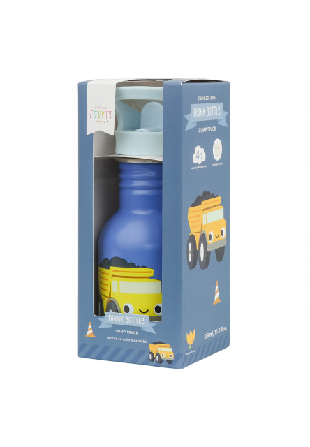 A Little Lovely Company – antikorová jednostenná fľaša na pitie, 350 ml – sklápač