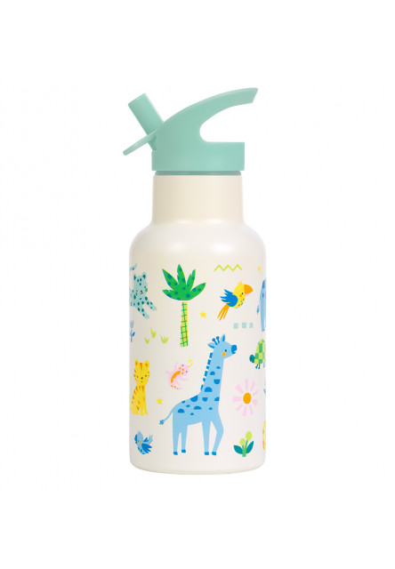 A Little Lovely Company – antikorová fľaša na pitie, 350 ml – džungľa