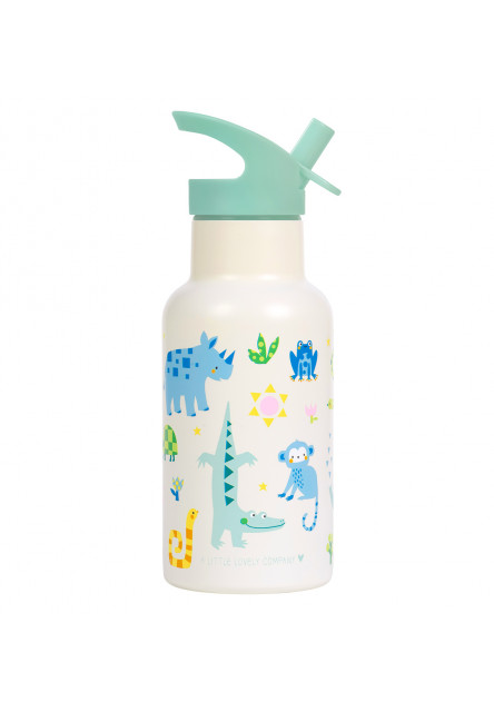 A Little Lovely Company – antikorová fľaša na pitie, 350 ml – džungľa