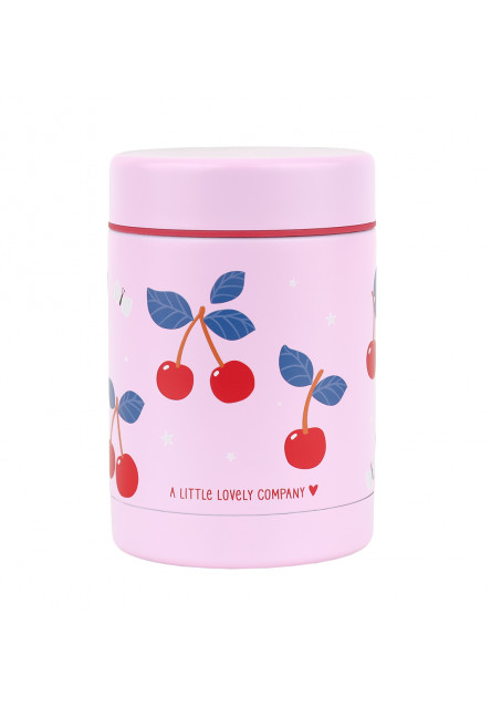 A Little Lovely Company – izolovaná antikorová nádoba na potraviny – čerešne