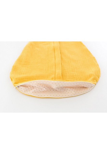 Letný spací vak Liebmich Musselin Senfgelb 60 cm