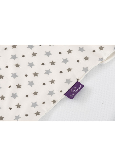 Letný spací vak Liebmich Tencel Weiß mit grauen Sternen 90 cm