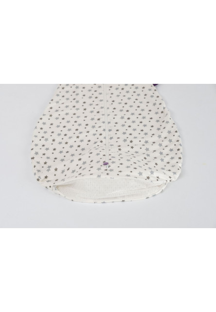 Letný spací vak Liebmich Tencel Weiß mit grauen Sternen 90 cm