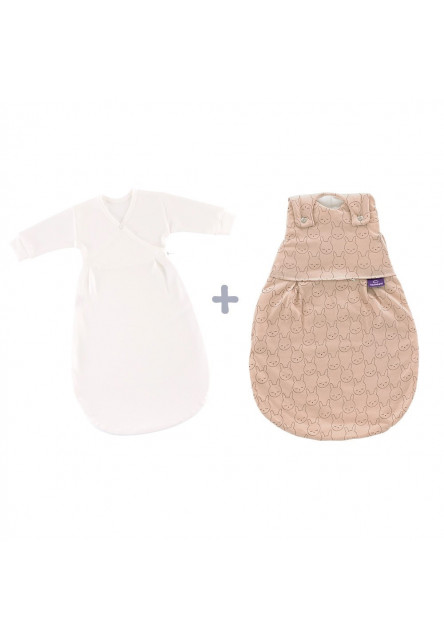 Spací vak Liebmich 3dielny set Kuschelhase Beige 68/74
