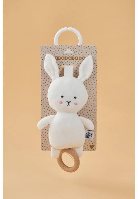 Bunny Hudobná hračka biela