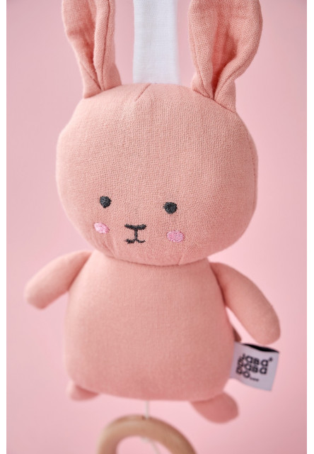Bunny Hudobná hračka ružová