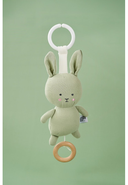 Bunny Hudobná hračka zelená