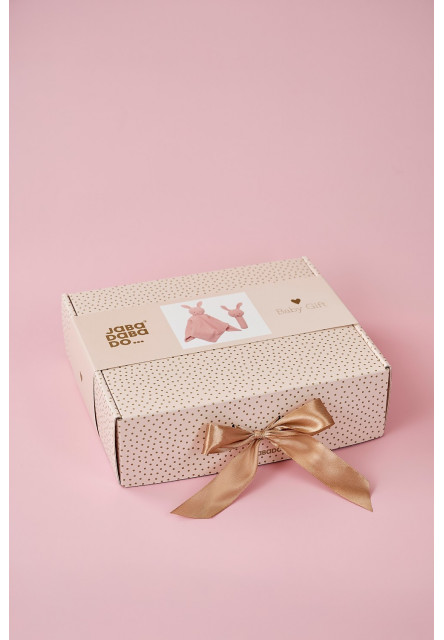 Darčeková sada s hrkálkou Bunny Pink