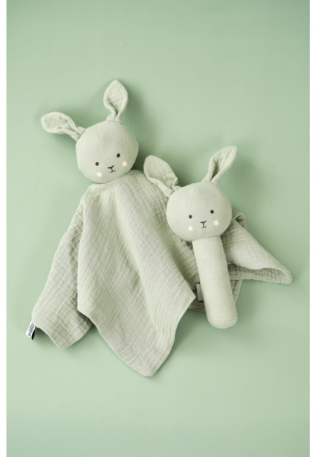 Darčeková sada s hrkálkou Bunny Zelený