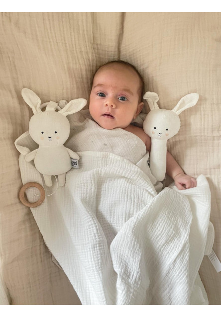 Darčeková sada s mušelínovou dekou Bunny