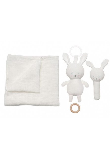 Darčeková sada s mušelínovou dekou Bunny