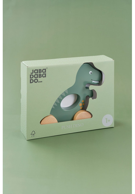 Dinosaurus na kolieskach zelený