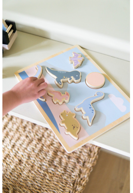 Puzzle vkladačka Dino