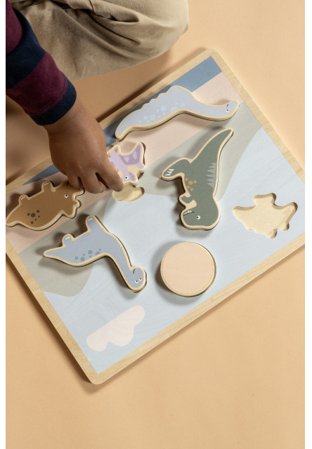 Puzzle vkladačka Dino