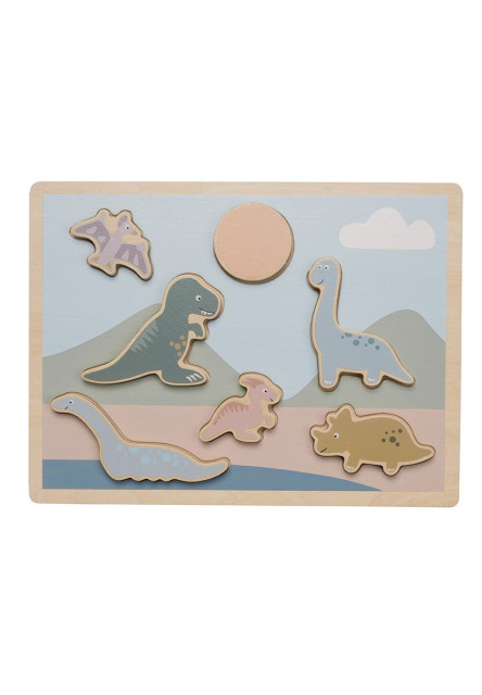 Puzzle vkladačka Dino