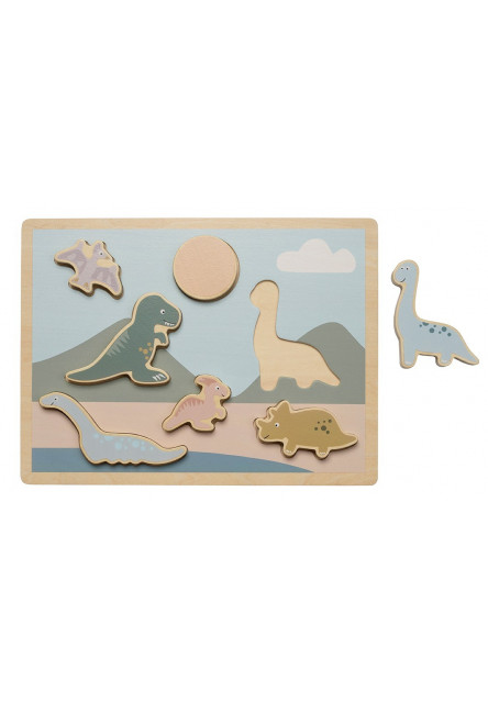 Puzzle vkladačka Dino