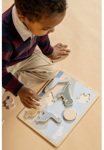Puzzle vkladačka Dino