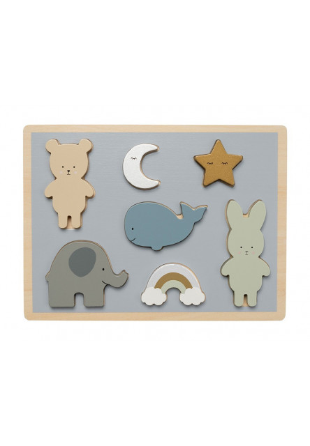 Puzzle vkladačka Macko