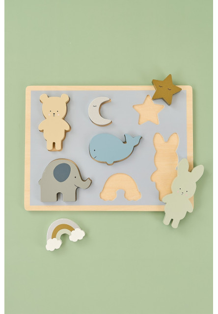 Puzzle vkladačka Macko