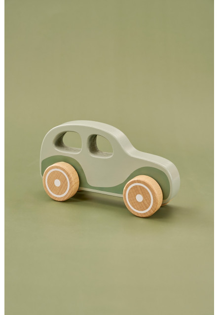 Retro rodinné auto zelené