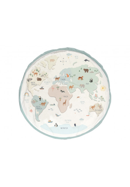 Noomad original Hracia deka a Vak na hračky Worldmap Colour
