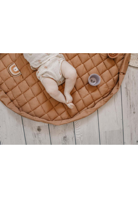 Noomad soft Hracia deka a Vak na hračky Organic Tawny Brown