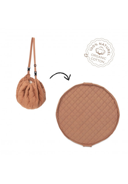 Noomad soft Hracia deka a Vak na hračky Organic Tawny Brown