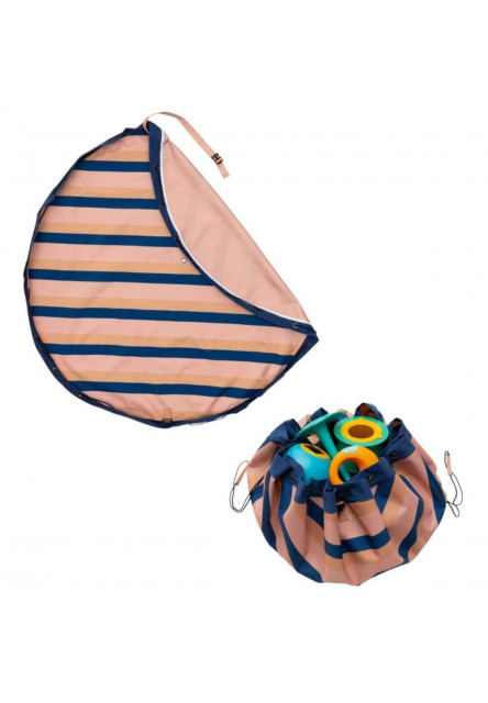 Noomad outdoor Hracia deka a Vak na hračky Mokka Stripes