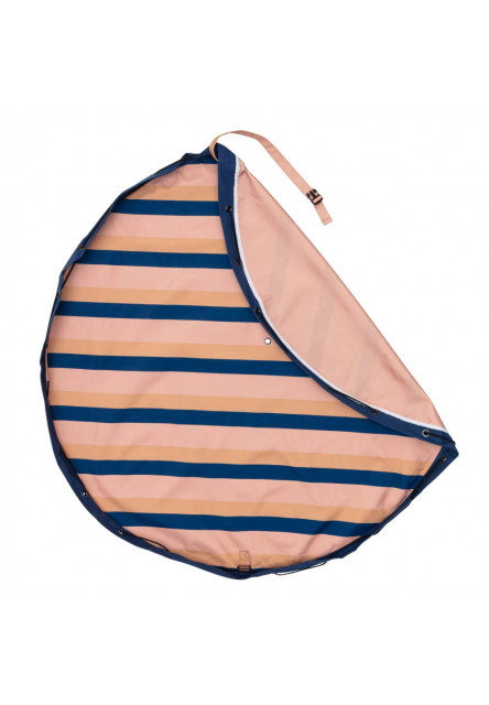 Noomad outdoor Hracia deka a Vak na hračky Mokka Stripes