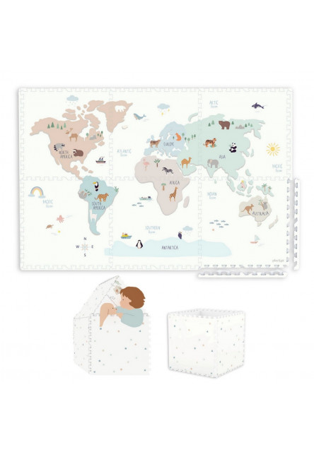 Tiloo EEVAA Podložka na hranie a domček Worldmap