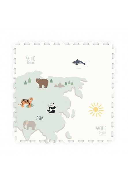 Tiloo EEVAA Podložka na hranie a domček Worldmap