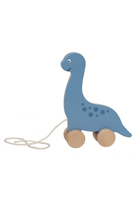 Ťahací dinosaurus modrý