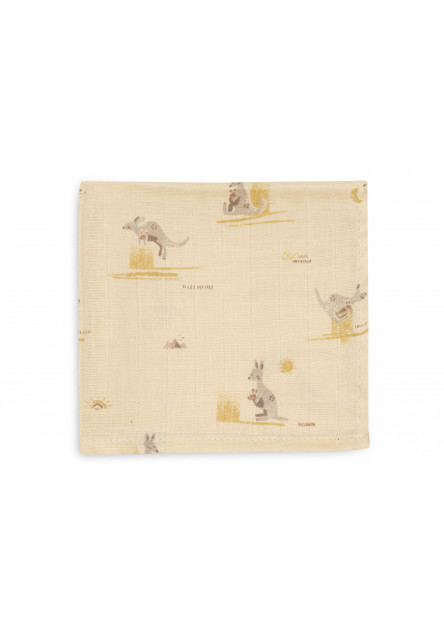 Obrúsky mušelínové 3 ks 31x31cm Kangaroots