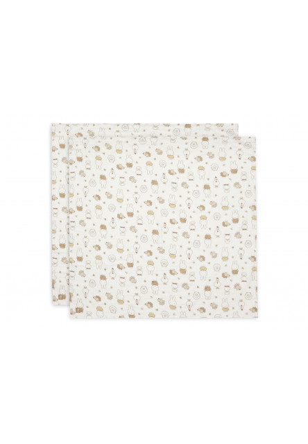 Plienky zavinovacie 2ks 115x115 cm Miffy Family Farm