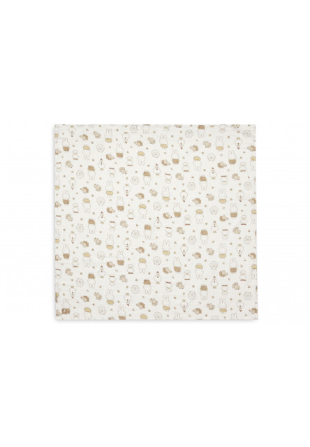 Plienky zavinovacie 2ks 115x115 cm Miffy Family Farm
