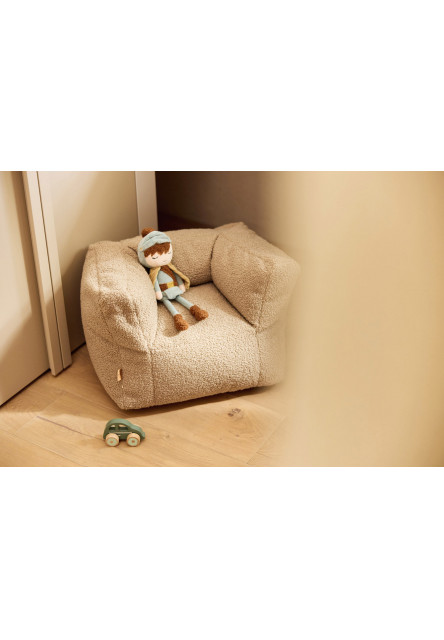 Kreslo detské Beanbag Teddy Warm Sand
