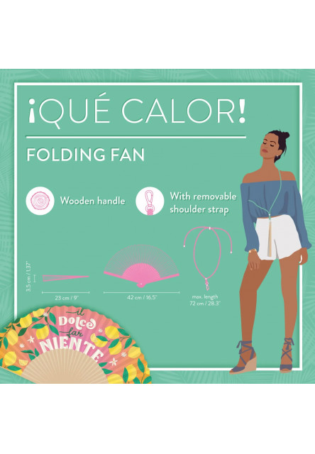Vejár Legami ¡Qué Calor! - Folding Fan - Dolce Far Niente