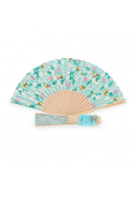 Vejár Legami ¡Qué Calor! - Folding Fan - Bee - Green