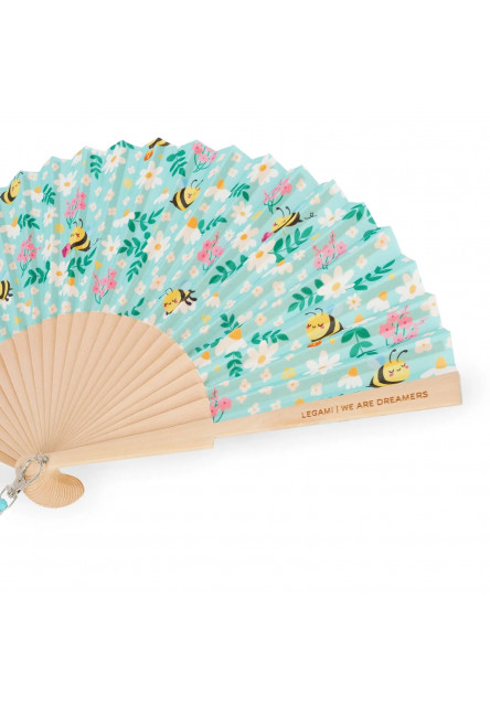 Vejár Legami ¡Qué Calor! - Folding Fan - Bee - Green