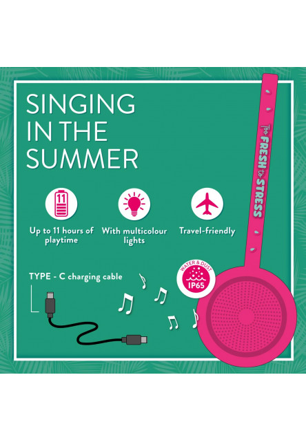 Vodeodolný bezdrôtový reproduktor Legami Singing In The Summer - Water Resistant Wireless Speak - Watermelon