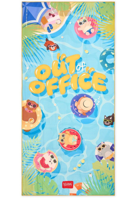 Plážová osuška Legami Beach Towel - Out Of Office