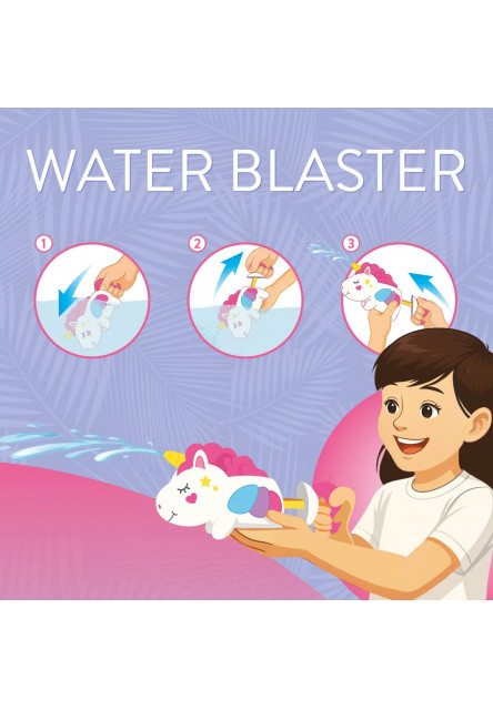 Vodná pištoľka Legami Water Blaster - Unicorn